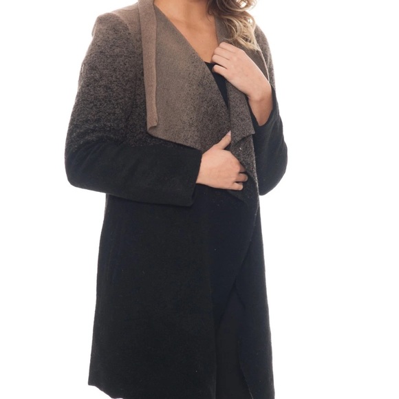 BB Dakota Kinney Brown + Black Coat - Picture 1 of 4